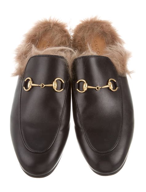 gucci princetown saks|gucci princetown fur sale.